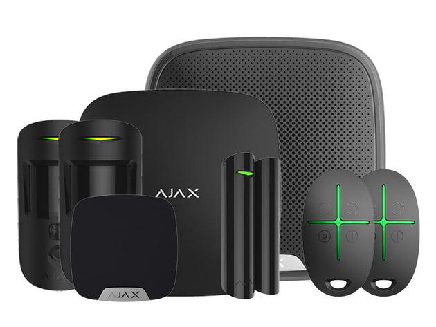 Ajax Hub 2 Plus  Starter Kit   Black 23306 wireless alarm system