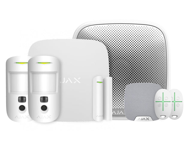 Ajax Hub 2 Plus  Starter Kit  White 23308   wireless alarm system