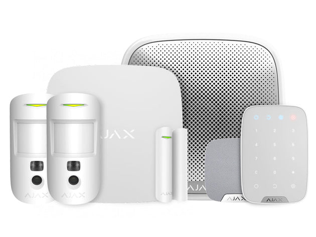 Ajax Hub 2 Plus Starter Kit White 23332  wireless alarm system