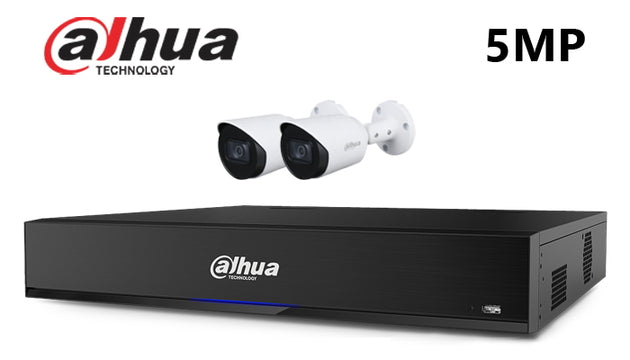 Dahua-Kit-05, 5MP, bullet, AHD/CVI/TVI/CVBS, infrared, 2 bullet CCTV camera system