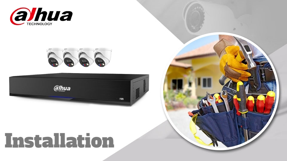 Dahua 4 camera system CCTV installation