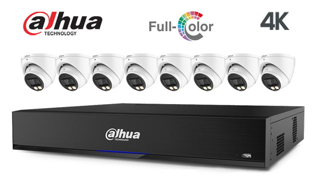 Dahua-Kit-24 8MP (4K) Full colour 8 camera CCTV system