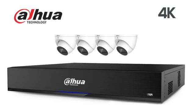 Dahua-Kit-10-IP 4K infrared turret 4 camera IP CCTV system