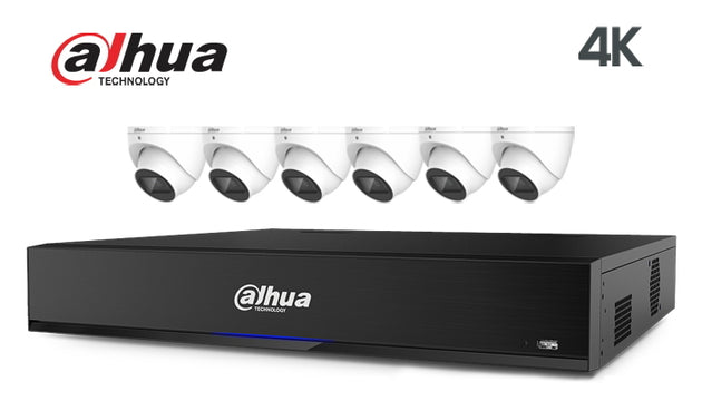 Dahua-Kit-11-IP 4K infrared turret 6 camera IP CCTV  system