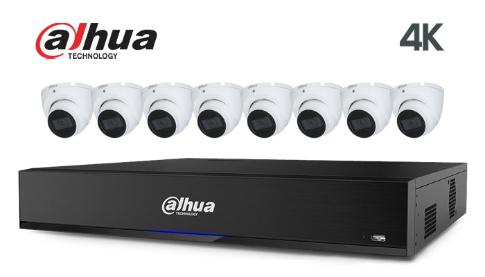 Dahua-Kit-16 4K infrared  turret 8 camera CCTV system