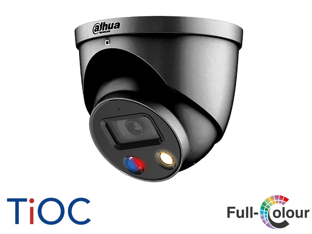 Dahua IPC-HDW3849HP-AS-PV TIOC full colour 4K IP CCTV camera, black