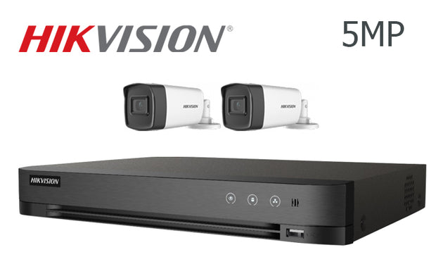 Hikvision-Kit-05  5MP infrared 2 bullet camera CCTV system