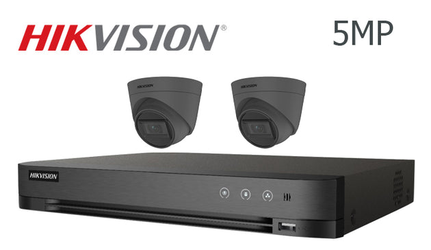 Hikvision-kit-01 grey, 2 turret camera, 5MP, CCTV system