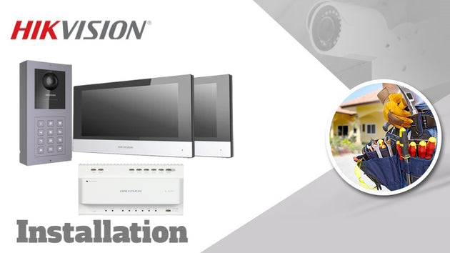 Hikvision 2-Way 2-wire video intercom system installation, panel,  indoor stations, distributor