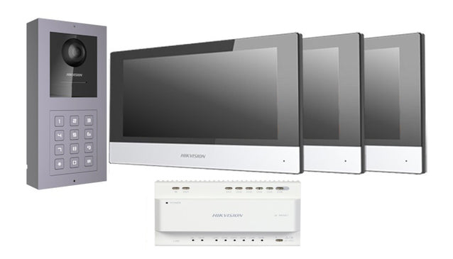 Efficient 3-Way Hikvision 2-Wire Video Intercom System with Modular ...