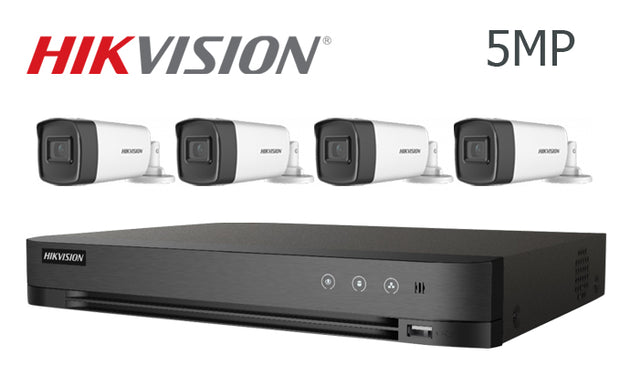 Hikvision-Kit-06 5MP infrared 4 bullet camera CCTV system