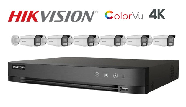 Hikvision-Kit-23-IP 4K ColorVu bullet 6 camera IP CCTV system