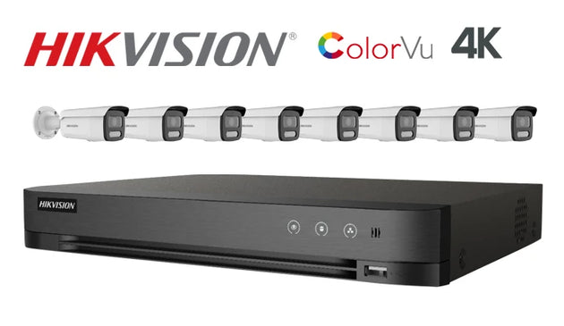Hikvision-Kit-24-IP 4K ColorVu bullet 8 camera IP CCTV system