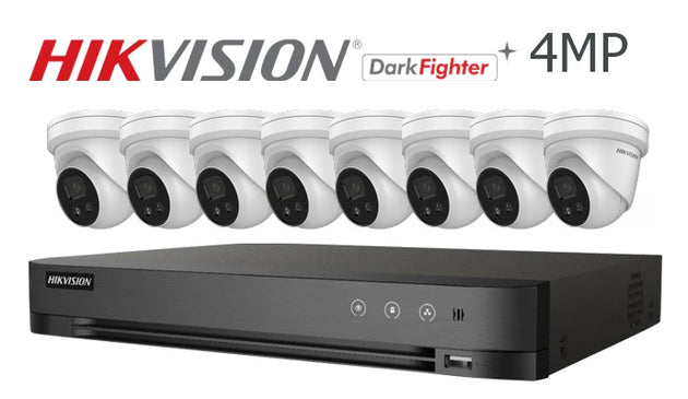 Hikvision-Kit-04-IP  4MP Darkfighter turret 8 camera IP CCTV system