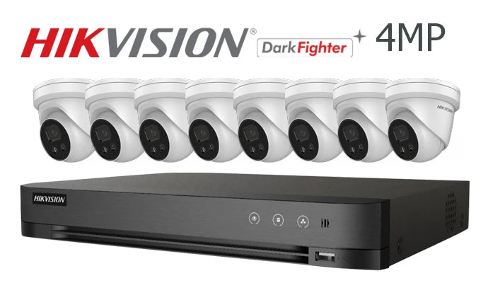 Hikvision-Kit-04-IP  4MP Darkfighter turret 8 camera IP CCTV system