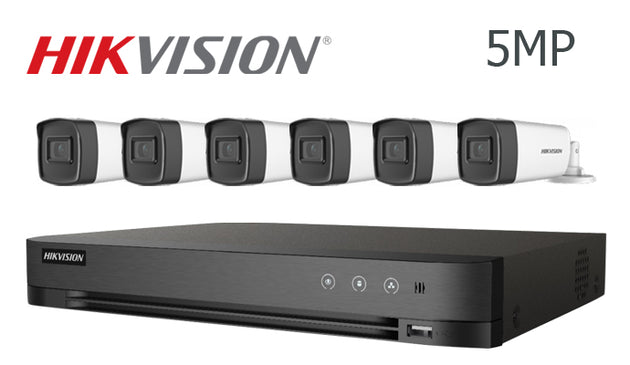 Hikvision-Kit-07 5MP infrared 6 bullet camera CCTV system