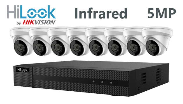 Hikook-kit-04 5MP infrared 8 camera CCTV system
