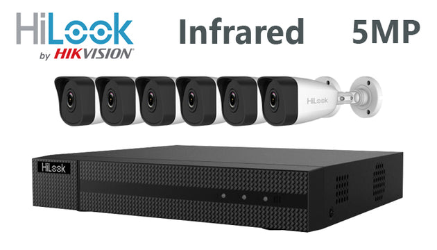 Hilook-kit-07-IP infrared bullet 5MP 6 camera IP CCTV system