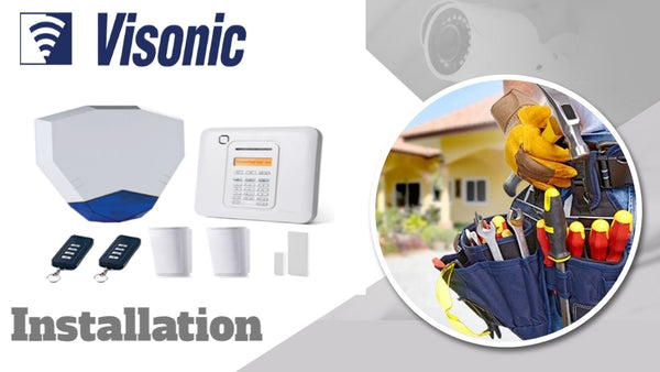 Visonic wireless kit burglar alarm installation