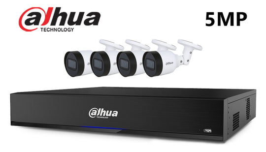 Dahua-Kit-06-IP 5MP infrared bullet 4 camera IP CCTV system