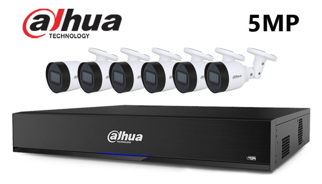 Dahua-Kit-07-IP 5MP infrared bullet 6 camera IP CCTV system