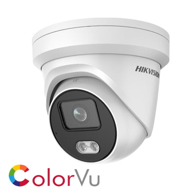 Hikvision DS-2CD2347G2-LU(2.8mm)/(C) 4MP ColorVu IP CCTV camera, white